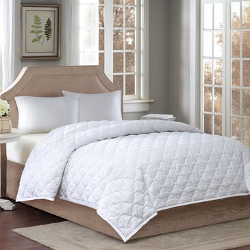 Hampton Park Wonder Wool Full/Queen Down Alternative Blanket in White, , large