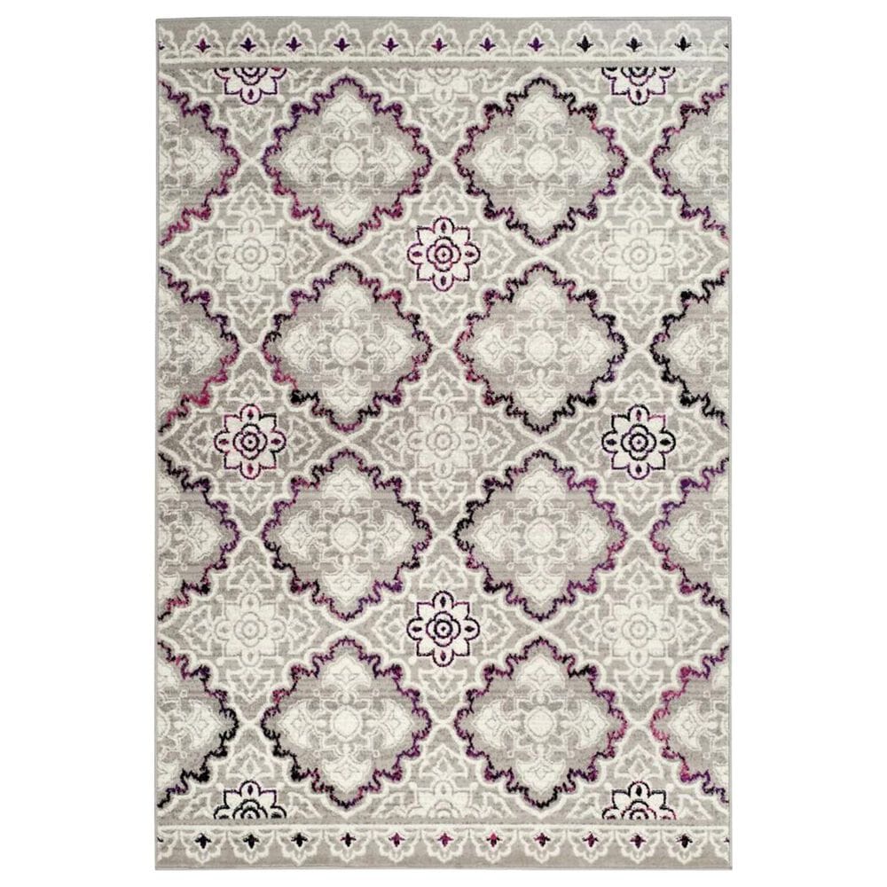 Safavieh Skyler SKY199P 4" x 6" Gray and Pink Area Rug, , large