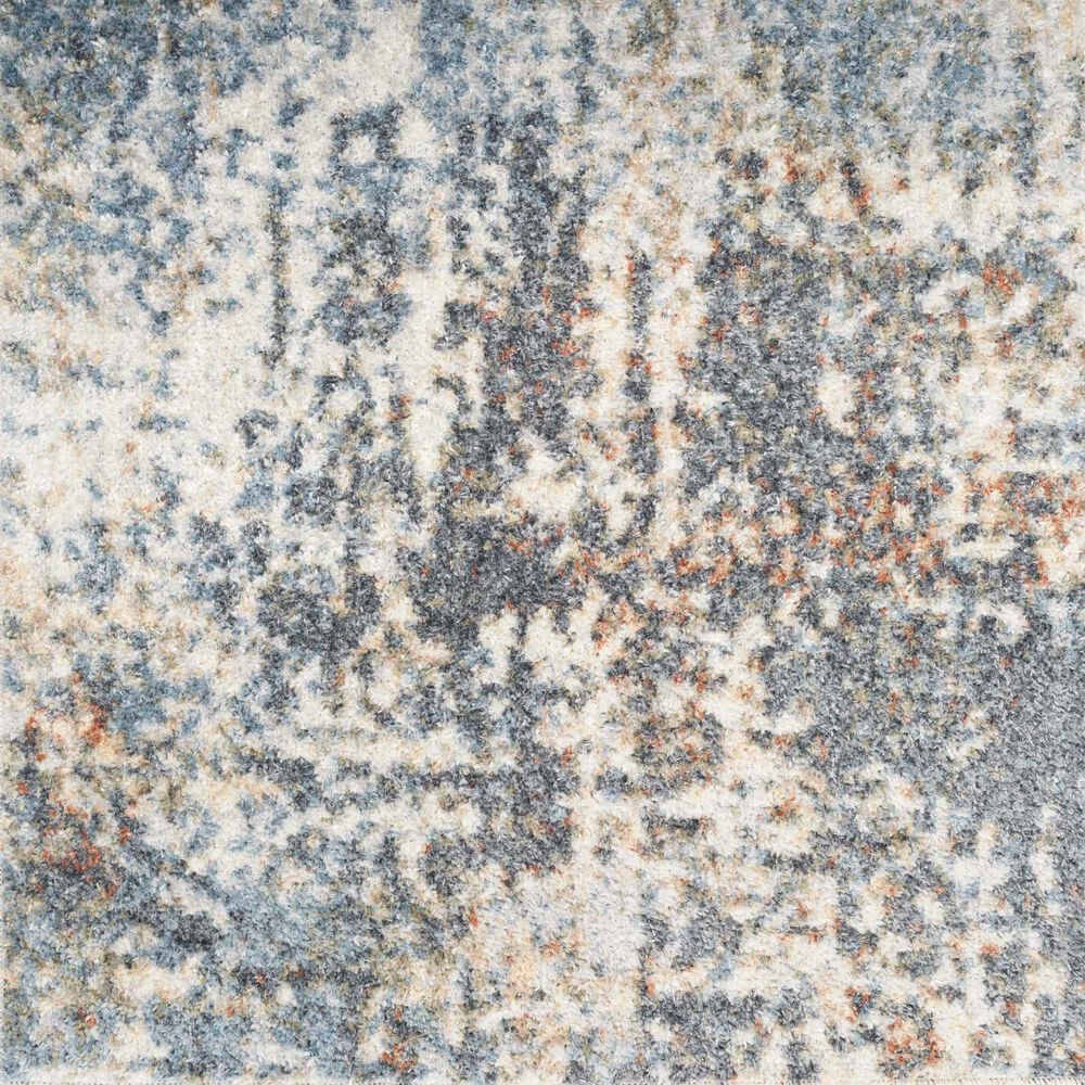 Nourison Astra Machine Washable Abstract 2&#39;2&quot; x 10&#39; Multicolor Runner, , large