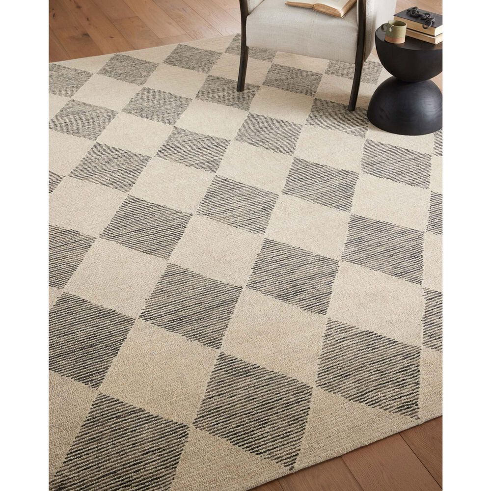 Chris Loves Julia x Loloi Francis 9&#39;3&quot; x 13&#39; Beige and Charcoal Area Rug, , large