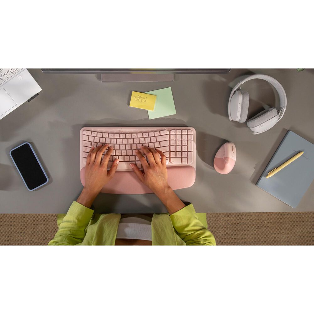 Logitech Ergo Wave Keys and Lift Combo in Rose, , large