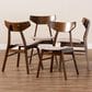 Baxton Studio Danica Side Chair with Light Beige Cushion in Walnut Brown (Set of 4), , large
