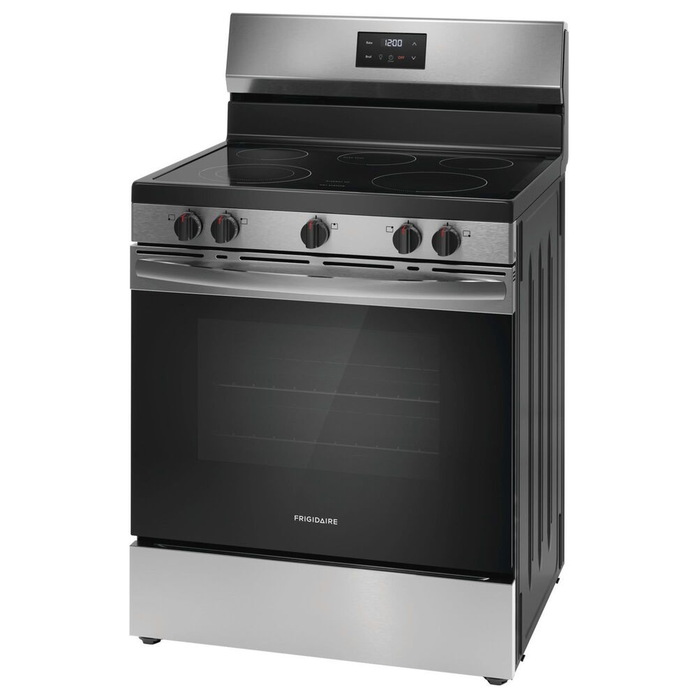 Frigidaire 3 Piece Kitchen Package with 22.3 Cu. Ft.  33&quot; Standard Depth Side by Side Refrigerator, 30&quot; Freestanding Electric Range, and 24&quot; Built-In Dishwasher with MaxDry in Stainless Steel, , large