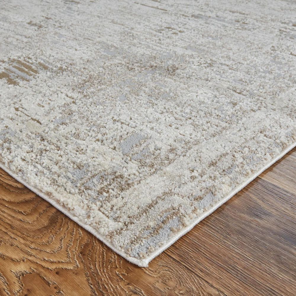 Feizy Vancouver 5&#39; x 8&#39; Ivory and Gray Area Rug, , large