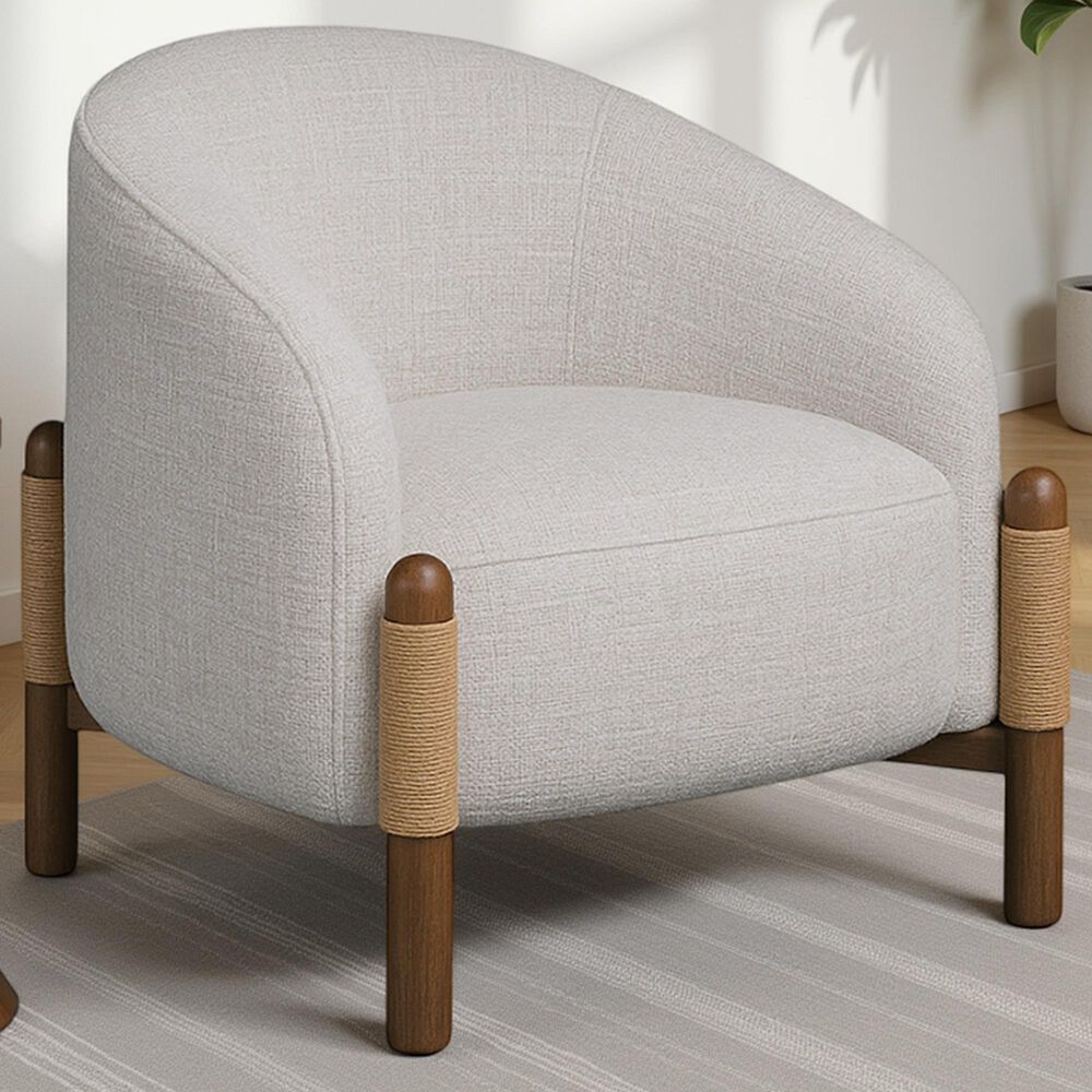 Blue River Stormy Accent Chair in Butter Cream, , large