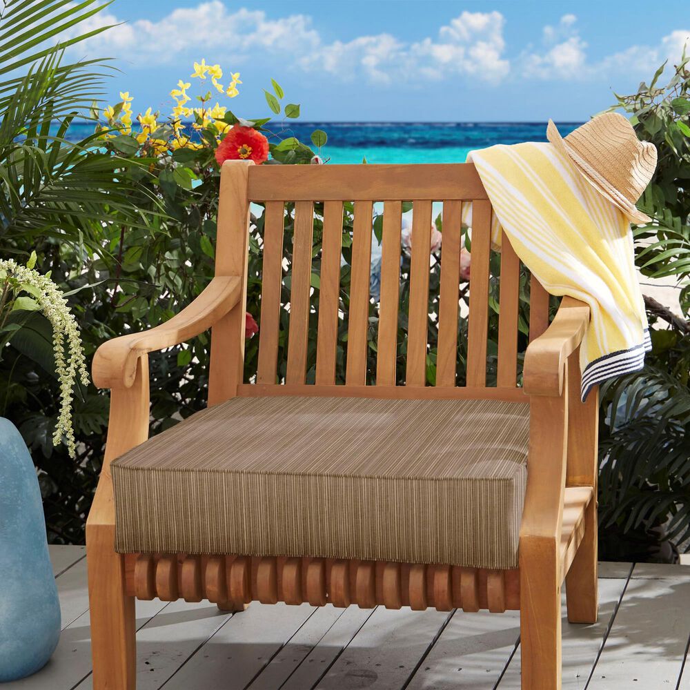 Sorra Home Sunbrella 22.5" Deep Seating Cushion in Dupione Walnut, , large