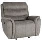 New Heritage Design Kamari Manual Glider Recliner in Gray, , large