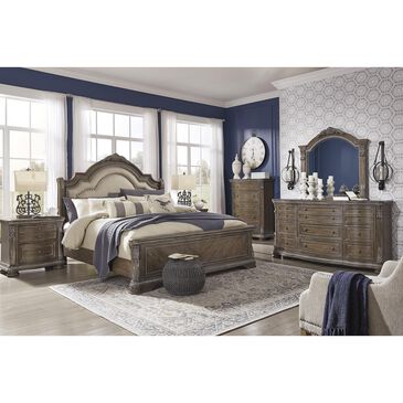 Signature Design by Ashley Charmond 4 Piece Queen Bedroom Set in Dark Brown, , large