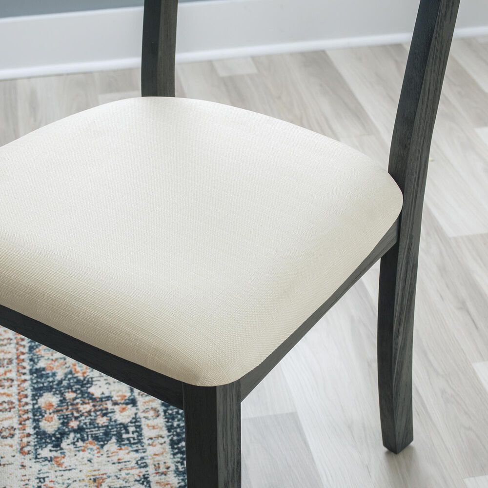 Linon Home Decor Jorissen Side Chair in Dark Charcoal (Set of 2), , large