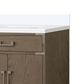 Lexora Home Laurel 72" Double Bathroom Vanity in Grey Oak with White Quartz Top and Rectangular Sinks, , large