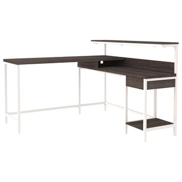 Signature Design by Ashley Dorrinson Storage L-Desk in Two-tone, , large