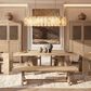 Jennifer Taylor Home Hawthorne 72" Dining Bench in Heritage Light Natural Brown, , large