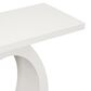 Hearth and Haven Mirod Console Table with Egg-Shaped Base in Beige, , large