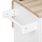 HOMLUX 59" Kitchen Island with 2 Pull Out Cabinet Organizers in White, , large