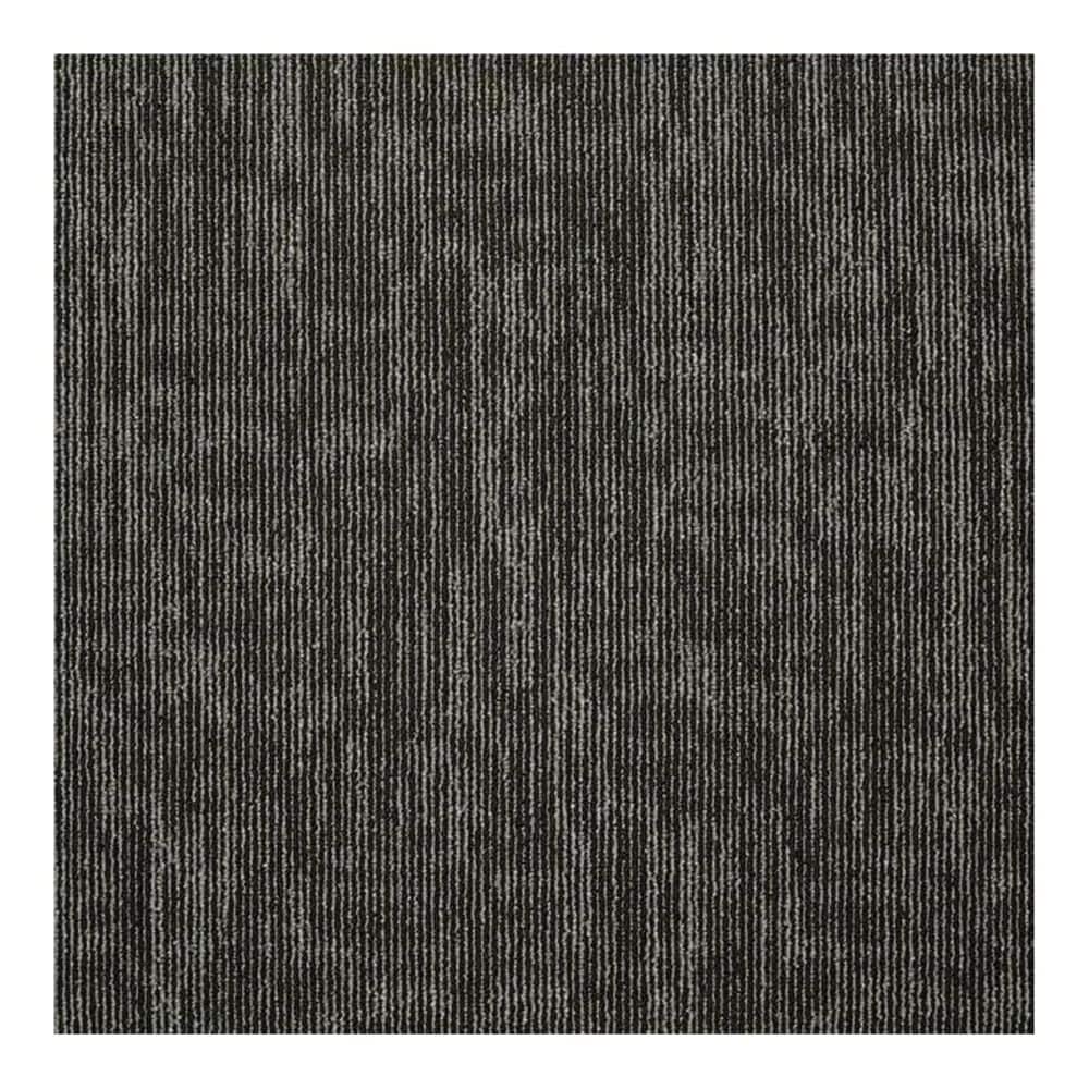 Shaw Carbon Copy 24" x 24" Carpet Tile in Carbonized, , large