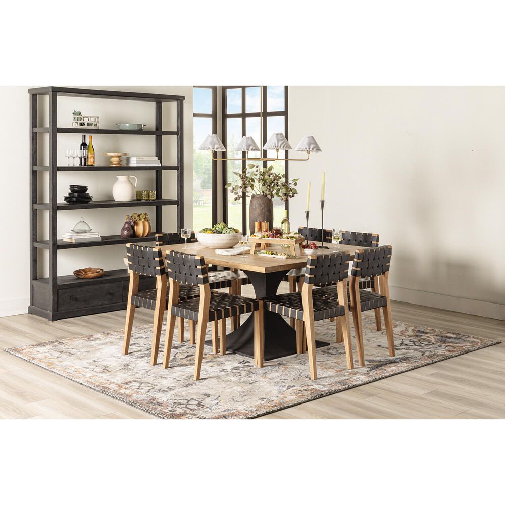 Four Hands Maya Woodmore 5-Shelf Bookcase in Dark Totem, , large