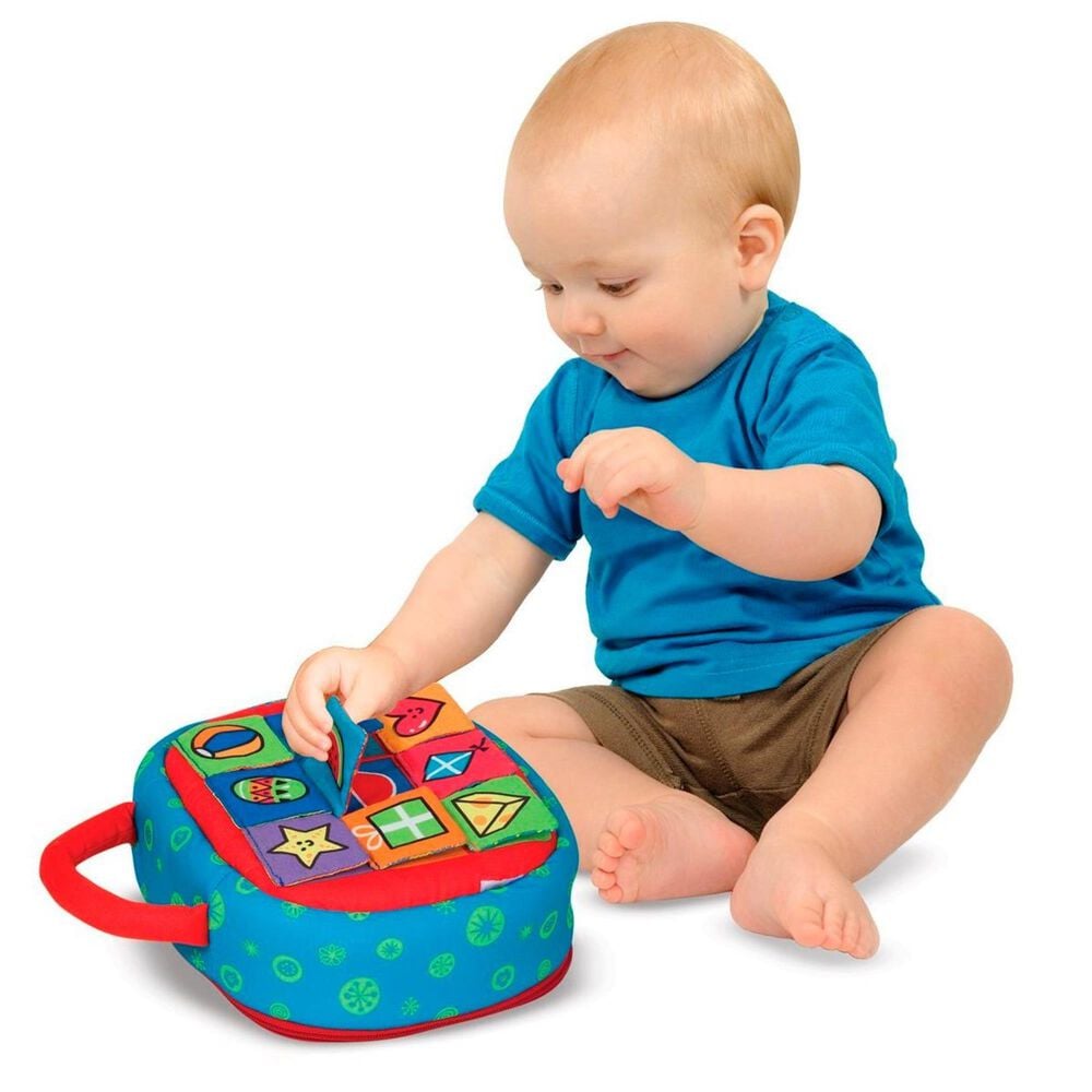 Melissa &amp; Doug Take-Along Shape Sorter Baby and Toddler Toy, , large