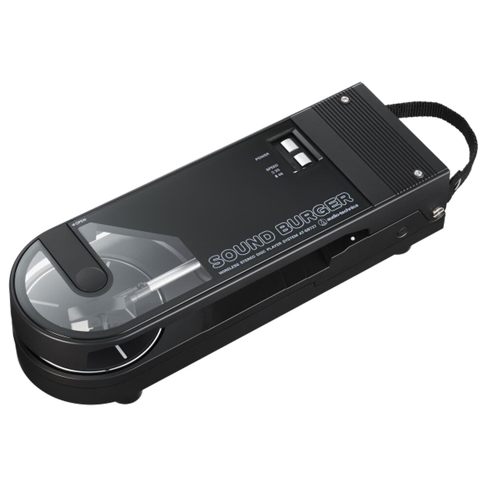 Audio-Technica Sound Burger Portable Bluetooth Turntable in Black, , large
