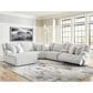 Ashley Top Tier 6-Piece Manual Reclining Sectional with Chaise in Alloy, , large