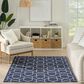 Nourison Horizon HOZ01 Navy 5" x 7" Indoor/Outdoor Area Rug, , large