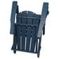 Hearth and Haven 34" Outdoor Folding Adirondack Chair with Cup Holder in Navy Blue, , large