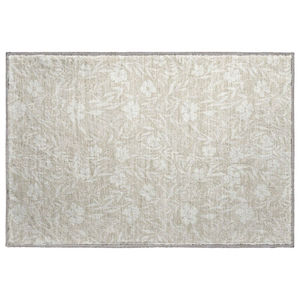Dalyn Rug Company Soft Essentials Floral Beige 2"6" x 3"10" Indoor/Outdoor Area Rug, , large