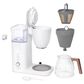 Cafe Specialty Drip Coffee Maker with Glass Carafe in Matte White, , large