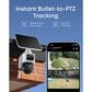eufy S4 Solar-Powered Triple-Lens Security Camera in White, , large