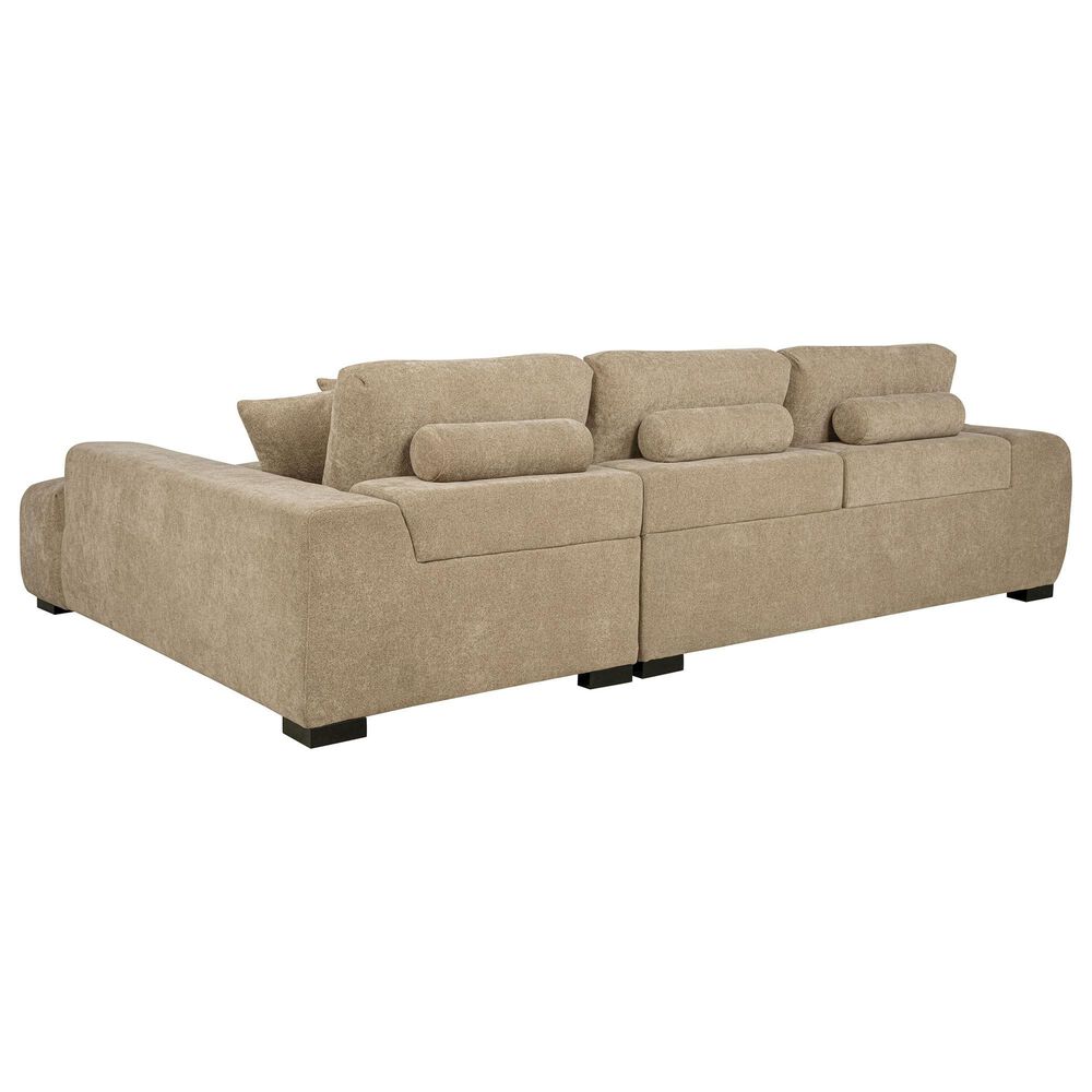 Pacific Landing Octavia 2-Piece Stationary Right Facing Sectional in Camel, , large