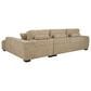 Pacific Landing Octavia 2-Piece Stationary Right Facing Sectional in Camel, , large