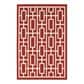 Oriental Weavers Meridian 9754R 7"10" Round Red Area Rug, , large