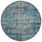 Loloi Millennium MV-05 7"7" Round Blue and Taupe Area Rug, , large