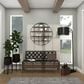 Maple and Jade 3D Round 4 Level Wall Shelf in Matte Black and Brown, , large