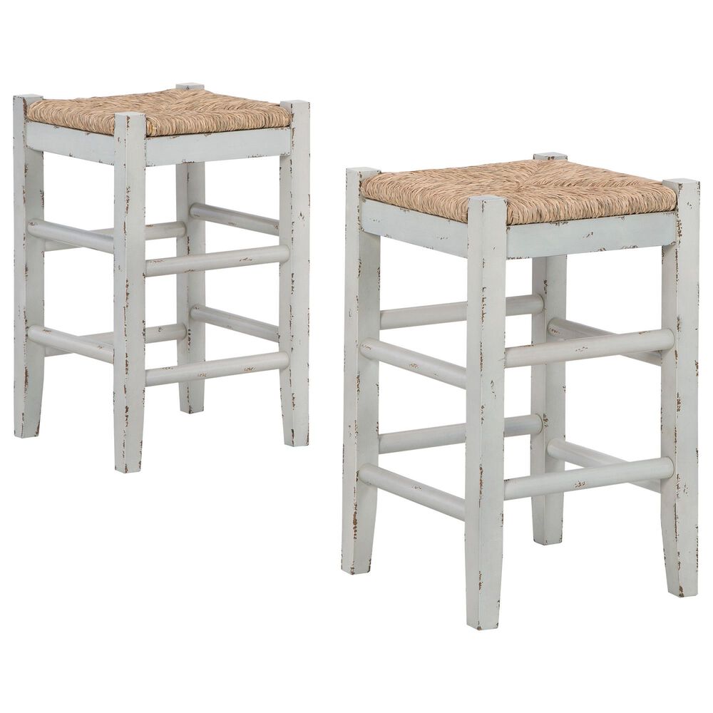 Ashley Mirimyn Counter Stool Set of 2 in White, , large