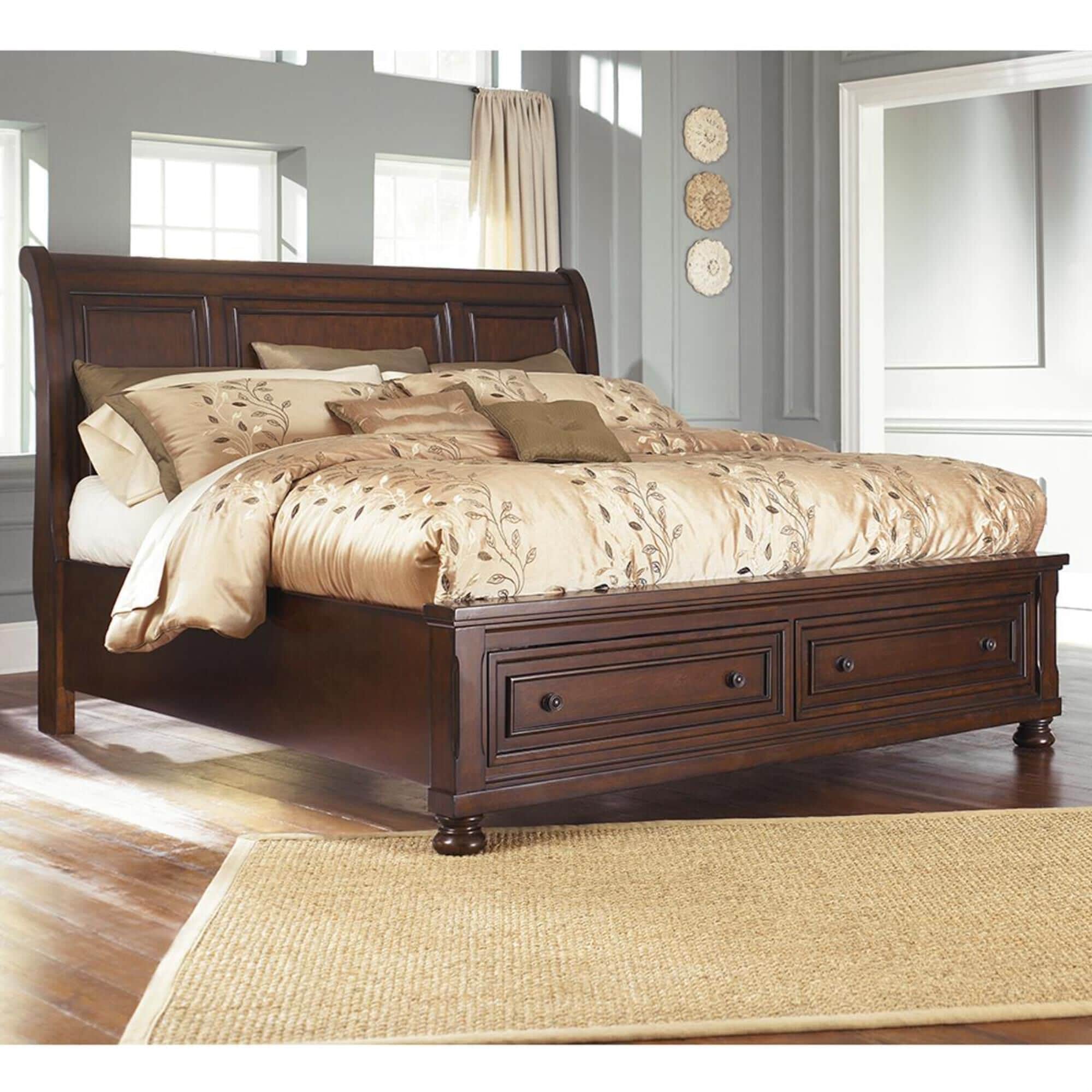 King size bed nebraska furniture hot sale mart