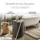 Furniture of America Karvyn 14" Side Table in Warm Gray, , large