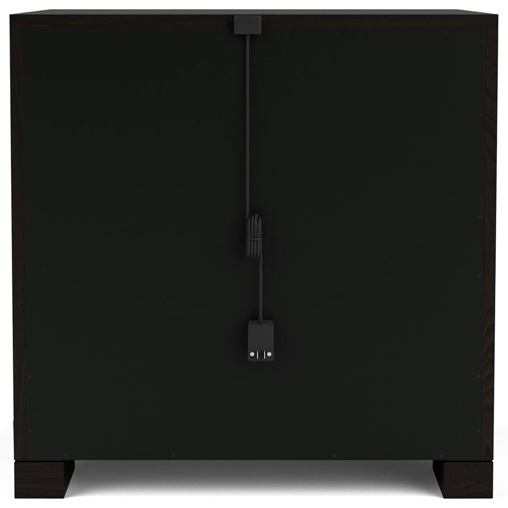 Shannon Hills Lydia King Platform Upholstered Bed and 2-Nightstand in Dark Cabernet, , large