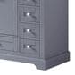 Lexora Home Dukes 84" Double Bathroom Vanity in Dark grey with 2 cm White Carrara Marble Top and Rectangular Sinks, , large