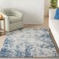 Nourison Rustic Textures RUS16 Grey and Blue 6" x 9" Area Rug, , large