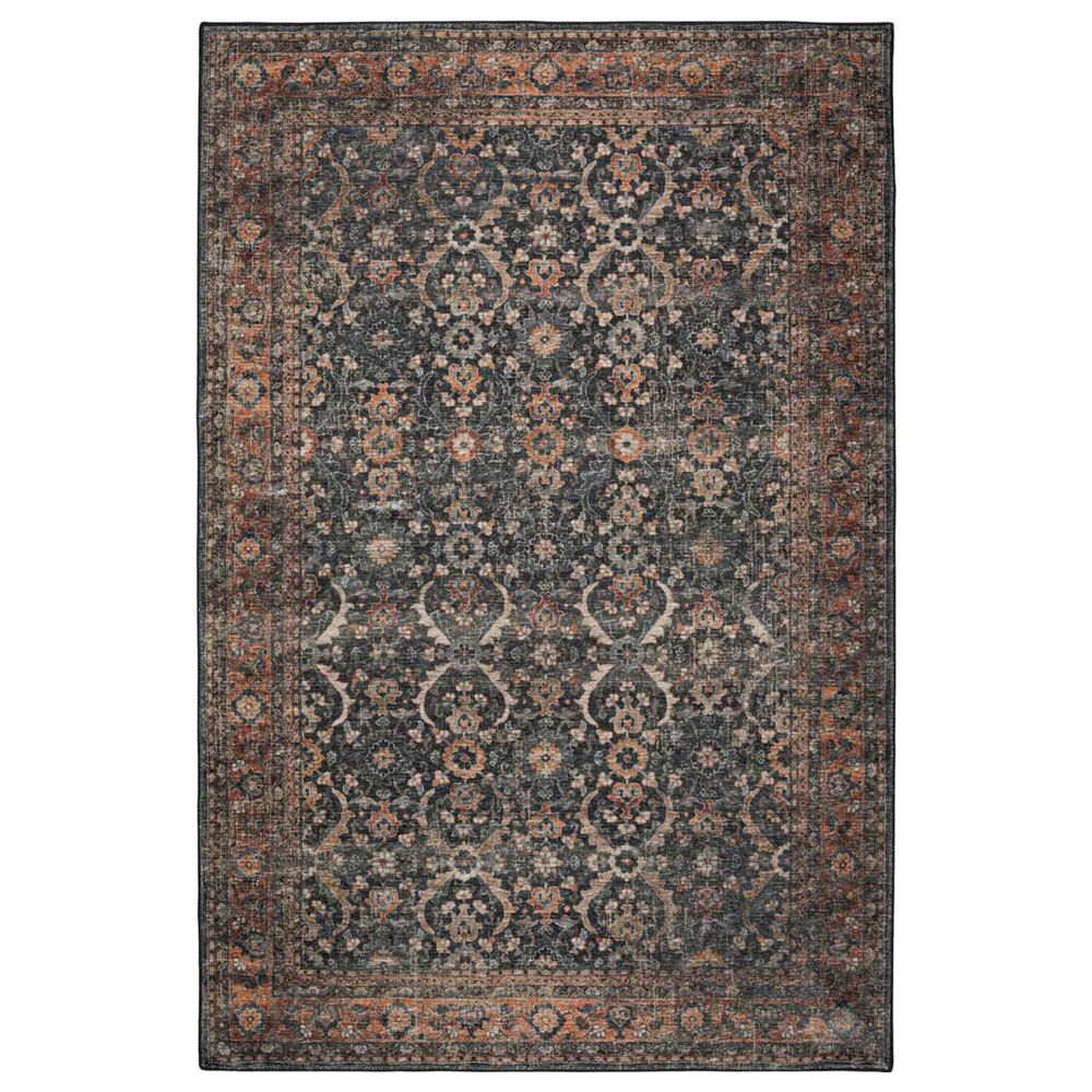 Dalyn Rug Company Jericho 4" Round Charcoal Indoor/Outdoor Area Rug, , large