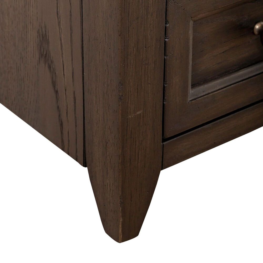 Belle Furnishings Mill Creek 3-Drawer Chair Side Table in Peppercorn, , large
