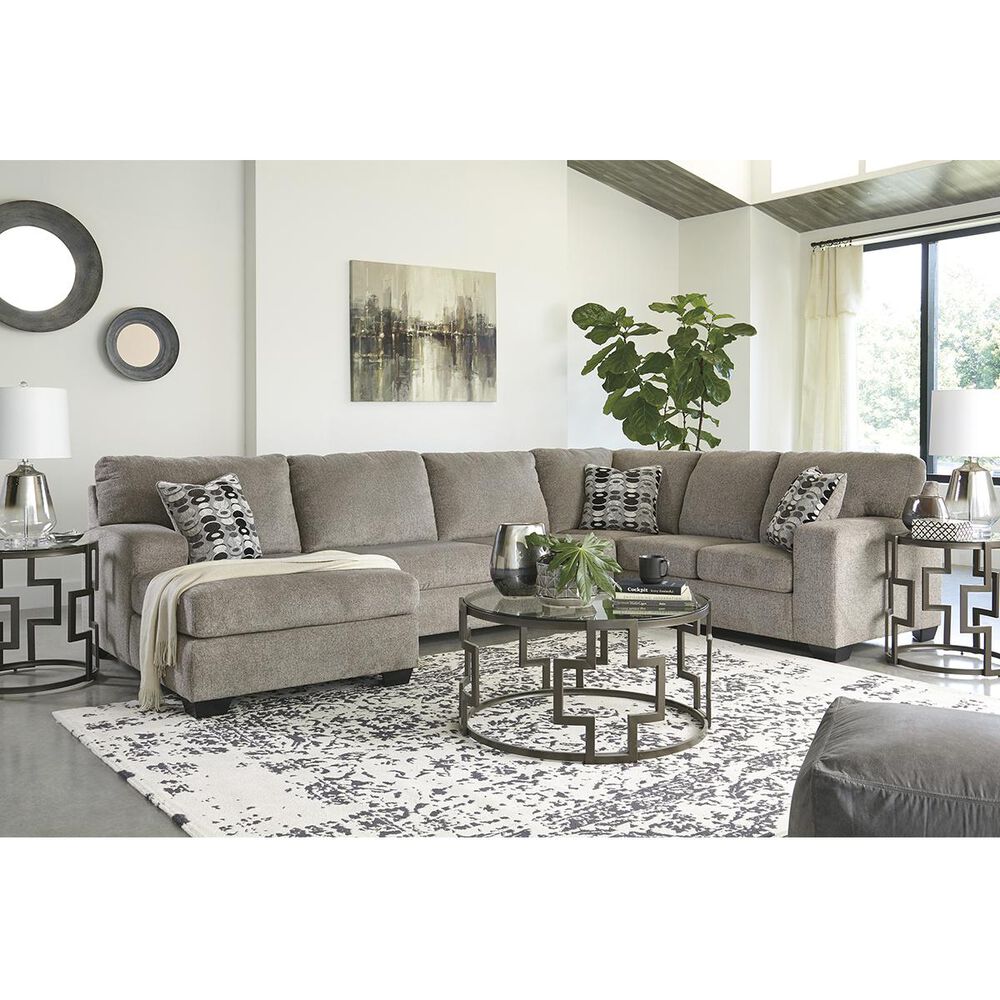 Ashley Ballinasloe 3-Piece Left Facing U-Shaped Sectional in Platinum, , large