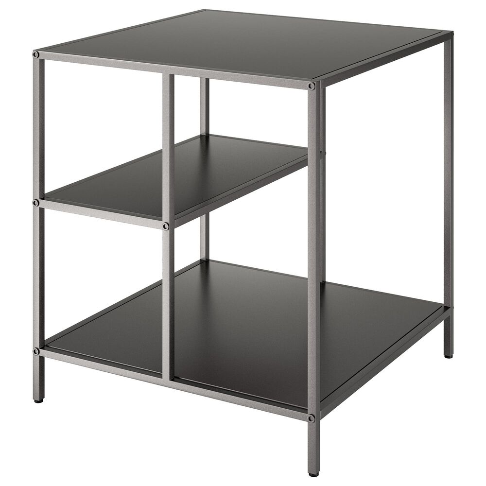 Hudson and Canal Winthrop Side Table in Gunmetal Gray, , large