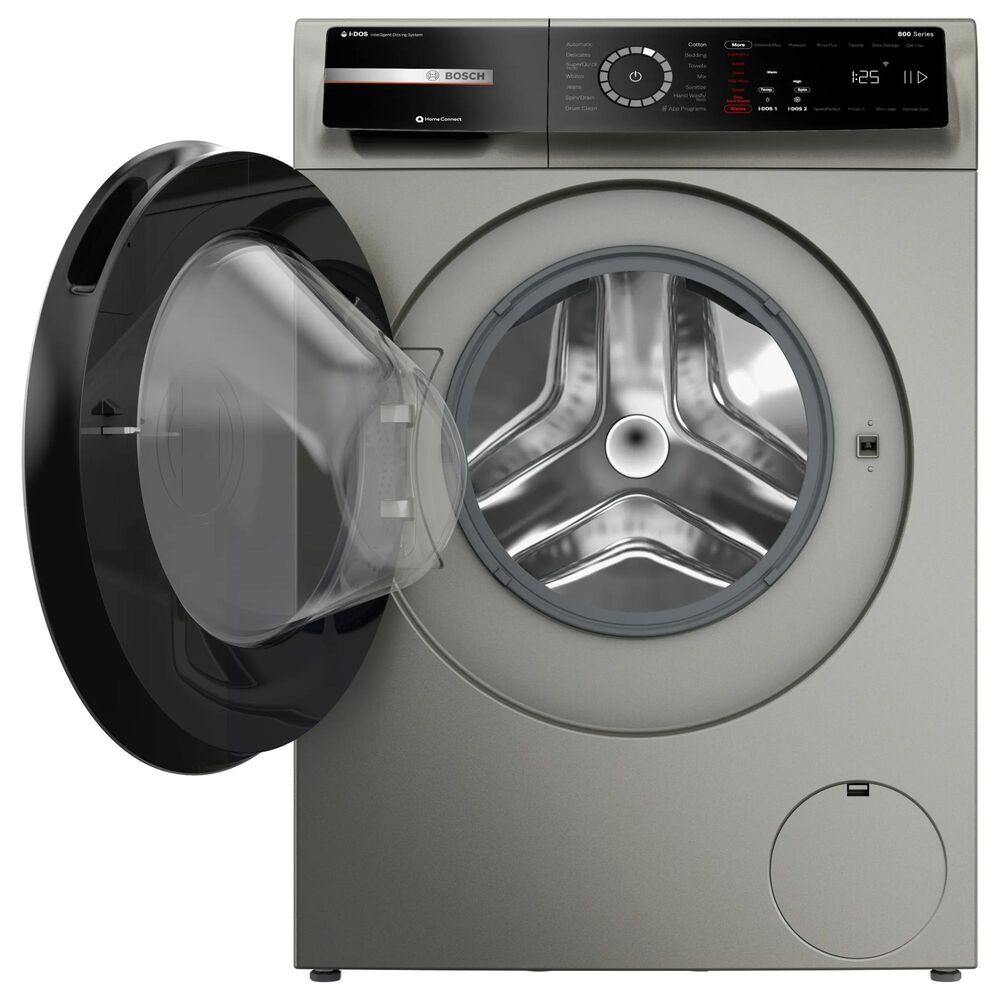 Bosch 800 Series 2.4 Cu. Ft. Front Load Compact Washer in Pearl Steel, , large