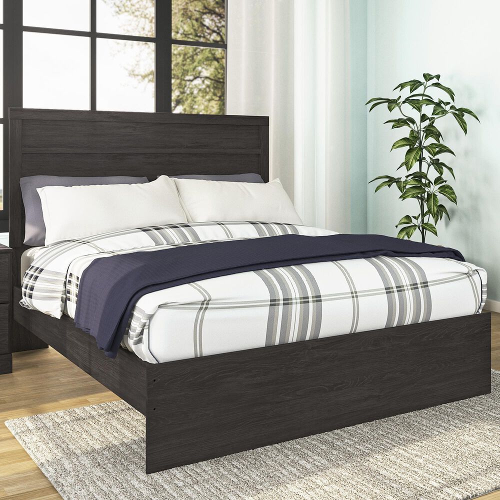 Ashley Belachime Queen Panel Bed in Dark Charcoal, , large