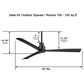 Minka-Aire Simple 52" Indoor/Outdoor Ceiling Fan in Coal, , large