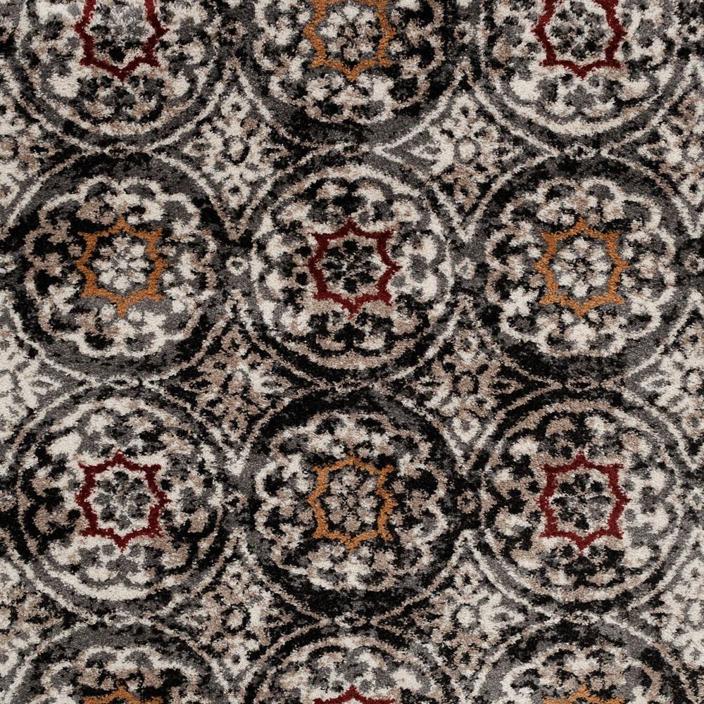 Central Oriental Tulsa Ledyard 7&#39;10&quot; x 9&#39;10&quot; Iron and Dark Rust Area Rug, , large