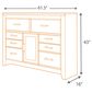 Ashley Juararo 6-Drawer Dresser in Dark Brown, , large