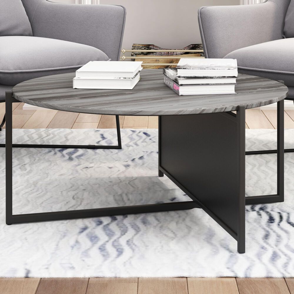 Zuo Modern McBride Coffee Table in Gray and Black, , large