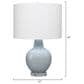 Splendor Living Farmington Table Lamp in Blue and Clear, , large